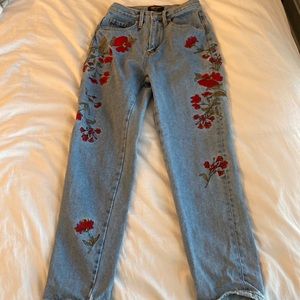 Embroidered Jeans